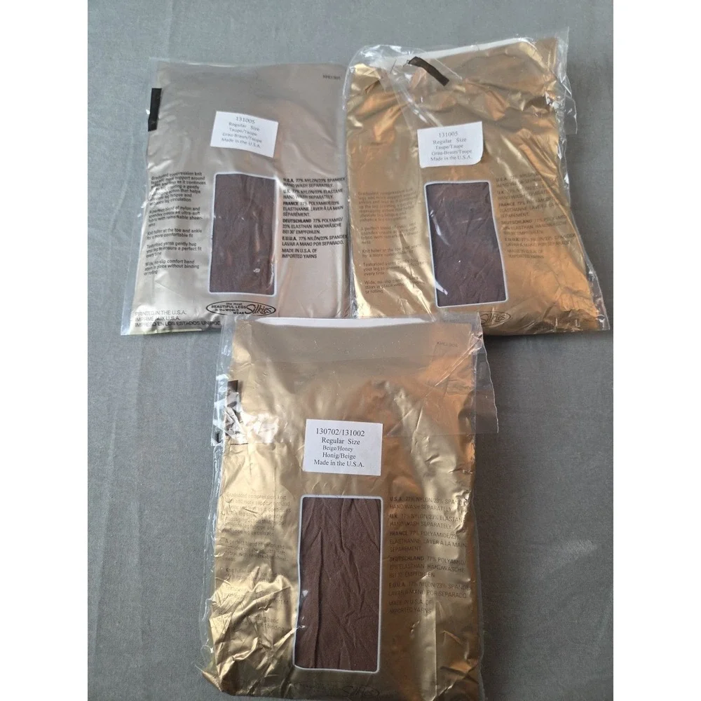 Silkies Ultra Knee His W Graduated Compression Regular Size 2‎ X Taupe 1 X Beige
